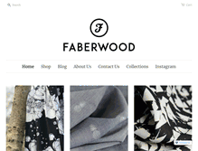 Tablet Screenshot of faberwood.com